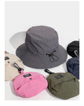 Custom Logo Printed UV Protection Nylon Fishing Bucket Hat for Adults 3D Embroidery Waterproof Casual Sun for Daily Parties