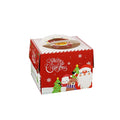 Custom Printing Paper Birthday Christmas Bakery Cake Box with Window Boite a Gateaux Gateau Tall Wide Wholesale Wedding Accept