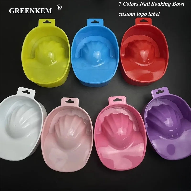 7 Colors Manicure Spa Nail Art Treatment Bowl Nail Art Hand Wash Remover Quick Soaking Nail Bowl