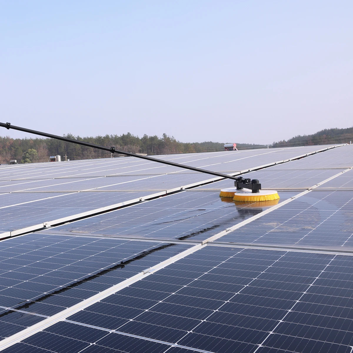 Brushless Motor Electric Solar Panel Cleaning Brush Household Commercial Use Solar Cleaning Rotating Brush Zhenda CE Certified