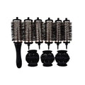 Wholesale Plastic Protect Hair Brush Gentle Nylon Bristles Hair Brush Round Curling Comb for All Hair Styles Salon