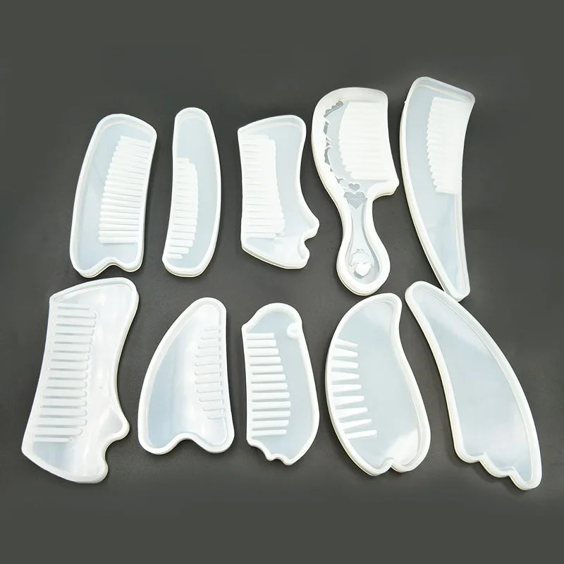C-0258 Hand Craft Food Grade 3D Fondant Cake Silicone Mold DIY Comb Series Silicone Mold Epoxy Resin Jewelry Making Cosmetic
