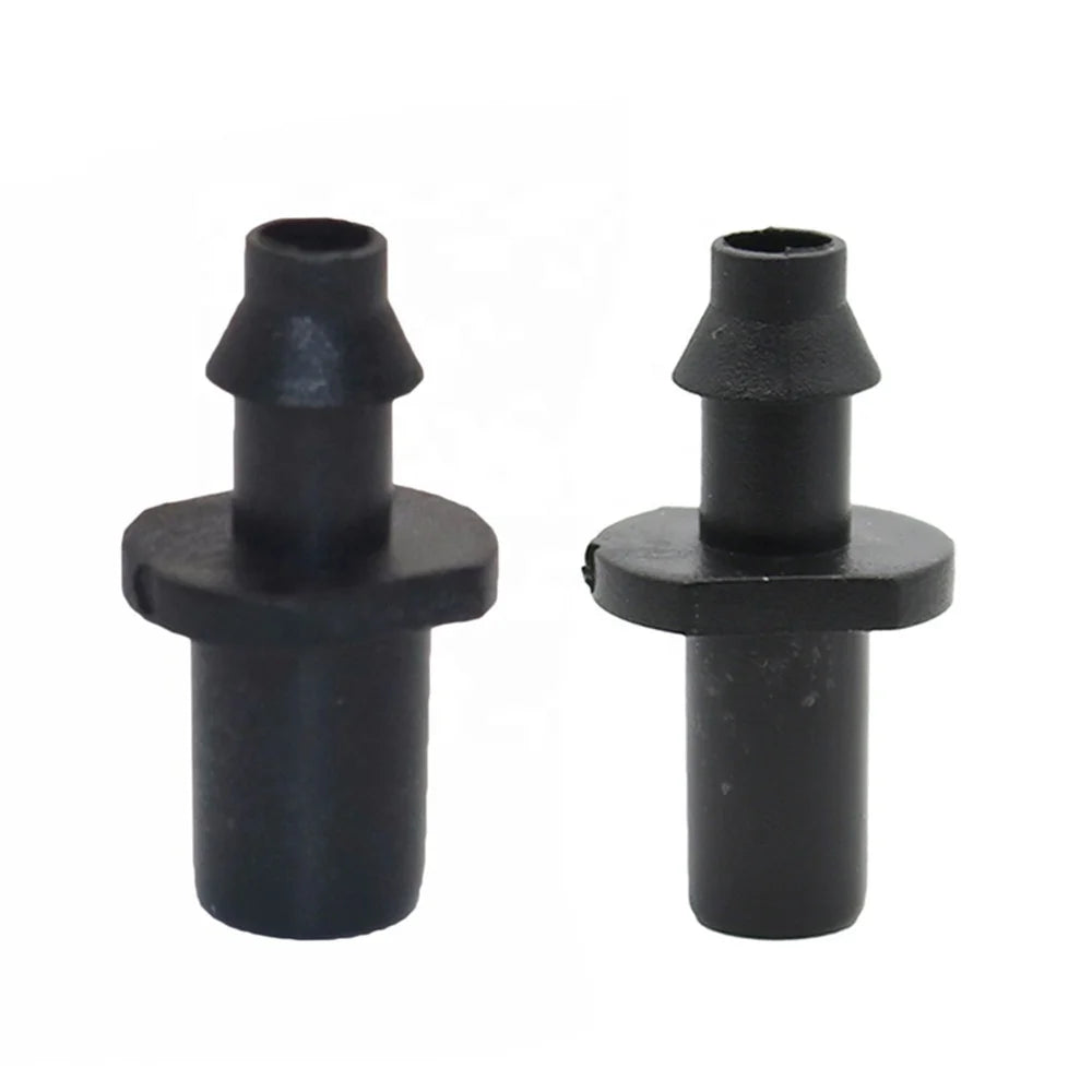 Plastic 6 mm 7.5 mm Single Barb Straight Connector for Garden Irrigation 4/7mm Hose