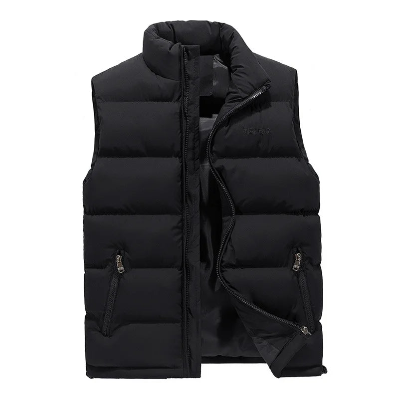 Custom Mens Winter Work Padded Vest Outdoor Puffer Vest Warm