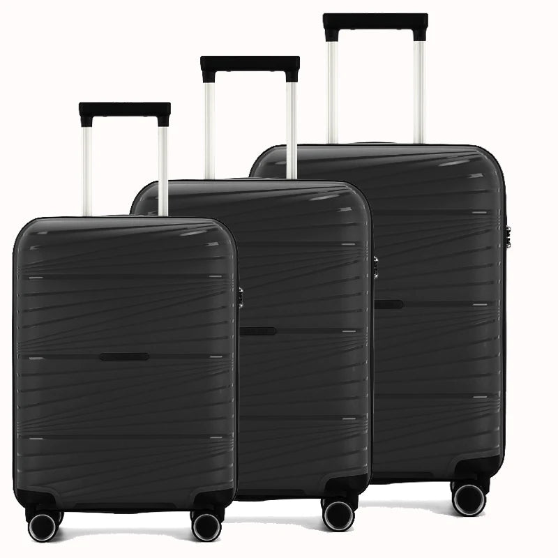 Upright Luggage Set Journey Carry-on Expandable Suitcase Trolley Travel Luggage TSA Combination Lock Red or Customized Color