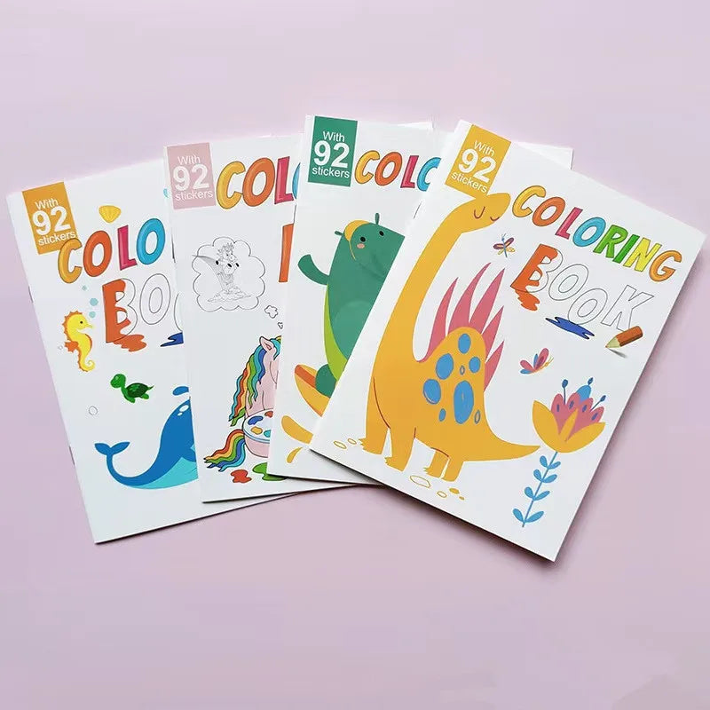Watercolor Coloring Book for Kids Ages 4-8Watercolor Painting Book for ToddlersColoring Books for Toddlers