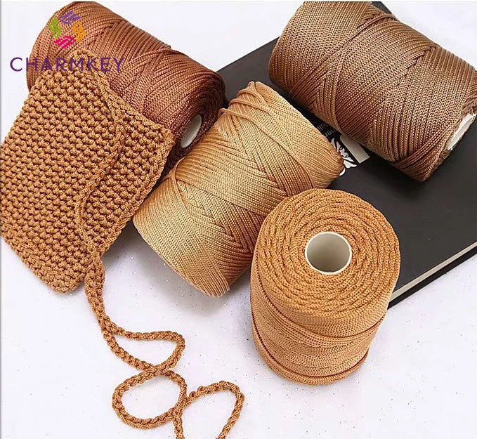 Wholesale pp Yarn Polypropylene Yarn Crochet Hollow Thread Hand Knitting Crochet Hat Bag