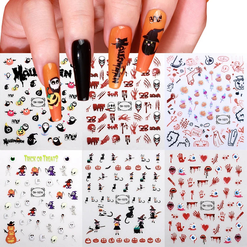 Non-toxic Waterproof PET 3D Embossed White Flower Nail Art Stickers for Elegant Wedding Bridal French Style Manicure Decoration