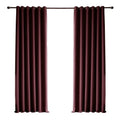Window Curtains 100% Polyester Blackout Curtains Wholesale Ready Made Valance Office Woven Modern Washable Solid YARN DYED Rope