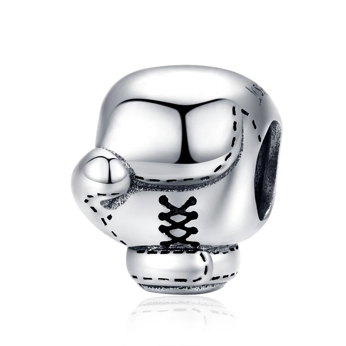 Sports Boxing Metal Beads Silver 925 Charm Original Fit Bracelet or Bangle European Luxury Brand Jewelry SCC1325