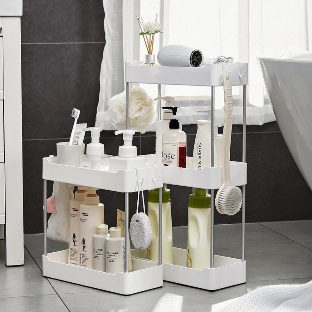 DOOSO Bathroom Rack Organizer Spice Rack Organizer Kitchen Storage Organizer for Countertop