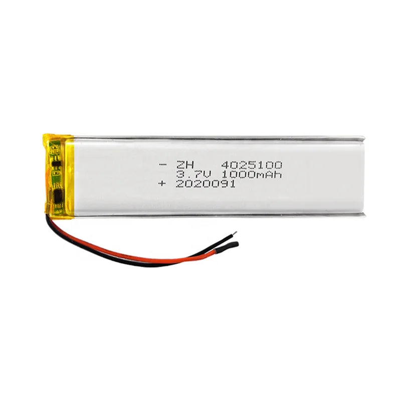 4025100 3.7V 1000mAh Lithium Ion Li Polymer Battery with Pcb