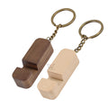 Custom Promotional Wooden Keychains Portable Mobile Phone Accessories Display Stand Rack