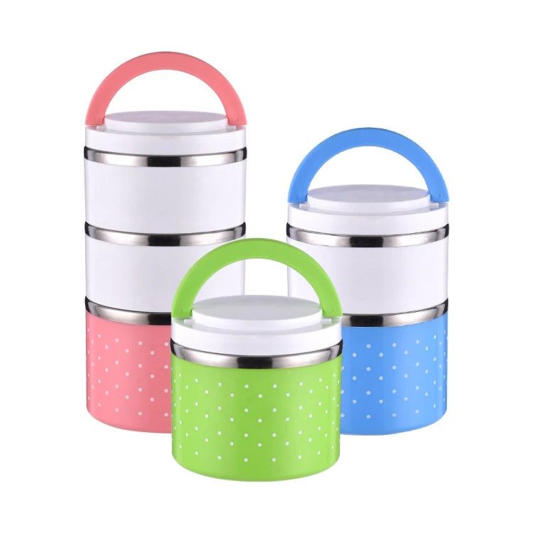 Cheap Price Customized Eco-Friendly Plastic Food Containers Stainless Steel Interior Food Warmer Lunch Box for Food Preservation