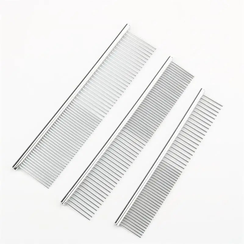Manufacturer Wholesale Medium Small Pet Grooming Comb Flea Comb for Dogs and Cats Boxed Pet Supplies with Cleaning Feature