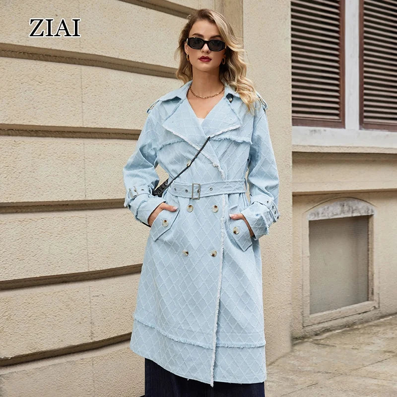 Spring New Trench Coat Fashion Style British Style Women Long Trench Coat Women MegaBDM