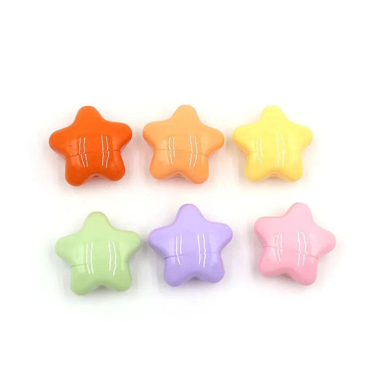 Portable Mini Cartoon Creative Star Type Lipstick Box Solid Color Makeup Trinket Box