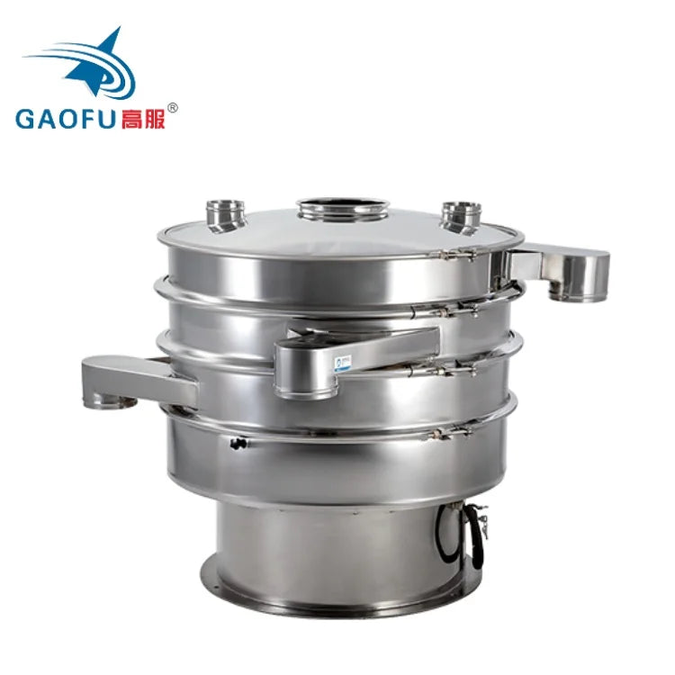 Food Powder Sifting Machine Stainle Steel 304 Vibro Sifter Rotary Vibratory Sieve for Production Line
