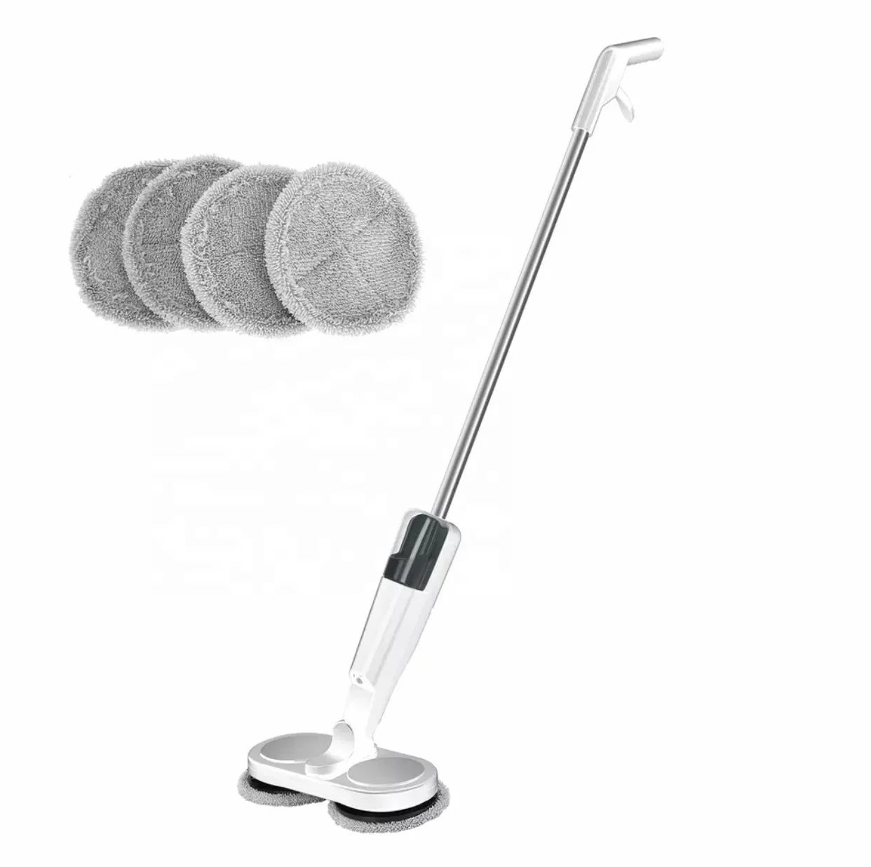 Handle Telescopic Cordless Electric Mop with 2 Dual Head Spray Water for Floor Cleaning