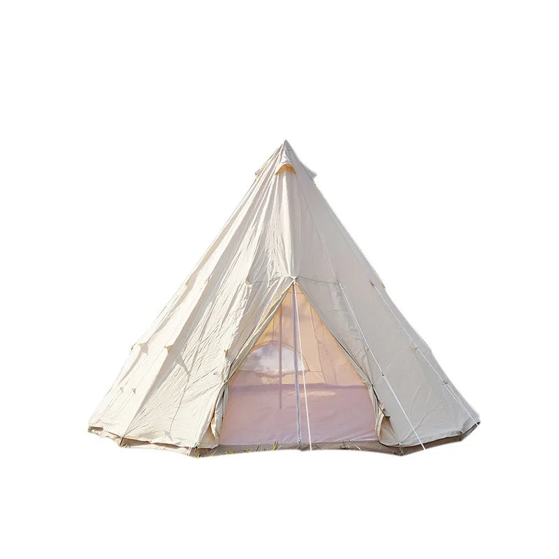4m 5m 6m  Waterproof Glamping India Tent Indian Tent Canvas Cotton Tent Outdoor Camping Keep Warm and Rainproof