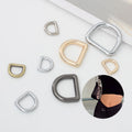 Luxury 1" 1 Inch 10mm 13mm 14mm Metal Brass D-ring Set 15mm 20mm 25mm Welded D Rings Slider Belt Buckle Light Gold for Backpacks