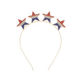 USA Patriotic Independence Day Party Headbands Red White Blue Star W Rhinestone Headpiece American Flag Diamond Hat Hair Tiara