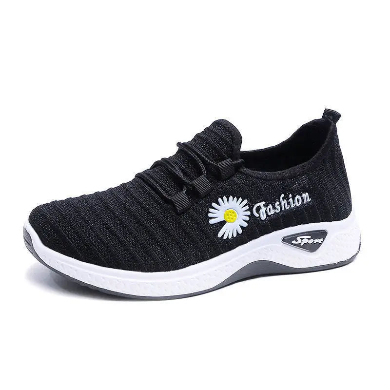 Women Fashion Sneakers Breathable and Durable Mesh Fabric Lightweight slip on Comfort Lace up Trainers Breathable Mesh Upper