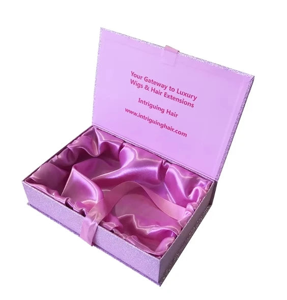 2024 Eco Friendly Luxury Rigid Magnetic Gift Box Recycled Materials Pink Foldable Lid Cosmetic Packaging Matt Lamination Sponge