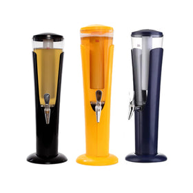Bar Restaurant Beer Tower ABS+PET Material Easy Operation Large Drink Dispenser for Self-service Beverage Milk Tea and Juice