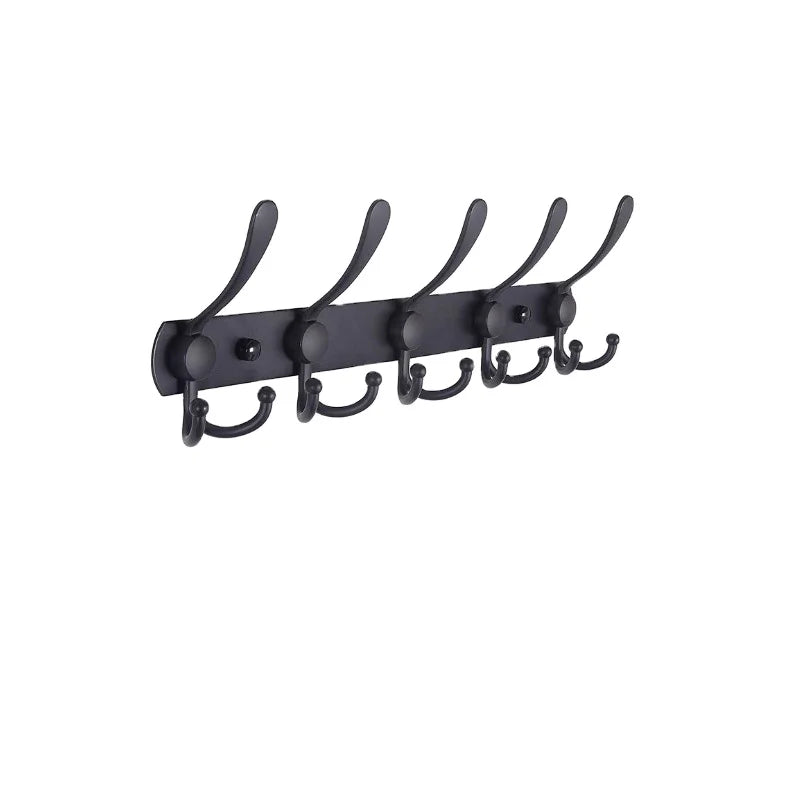 Wholesale Stainless Steel Door Hook Rail Wall Mounted  Robe Hook  Clothes Door Hook Rack
