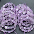 Light Purple Crystal Lavender Amethyst Square Candy Cube Bead Bracelet for Women Girls