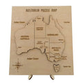 Custom Australia Map Laser Cut Wooden Educational Country Map 3D Puzzle Toys for Kids Travelers Housewarming Gifts