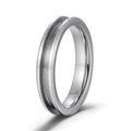 Custom 4MM Women Ring 1 Channel Tungsten Carbide Ring Blank for Inlay Wedding Band