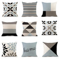 Custom Modern Nordic Style Cushion Cover Geometric Pattern Pillow Case Linen Cushion Cover