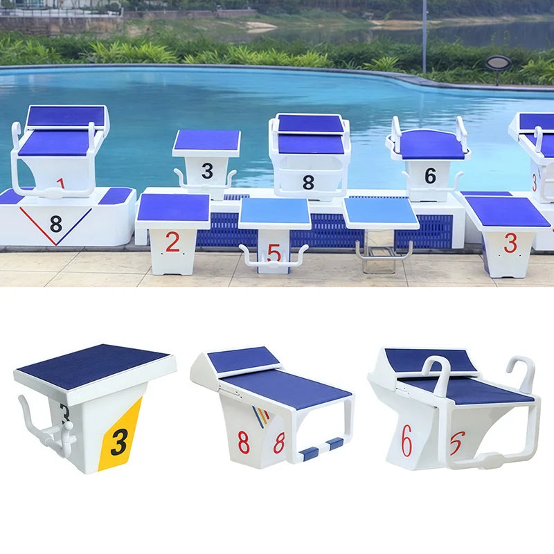 Swimming Pool Stainless Steel ABS Professional Starting Block for Adult Matches