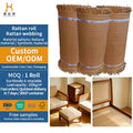 Handcraft Rattan / Wicker Weave Webbing Cane Mesh a Grade Natural/Synthetic Rattan Webbing Roll with Free Sample