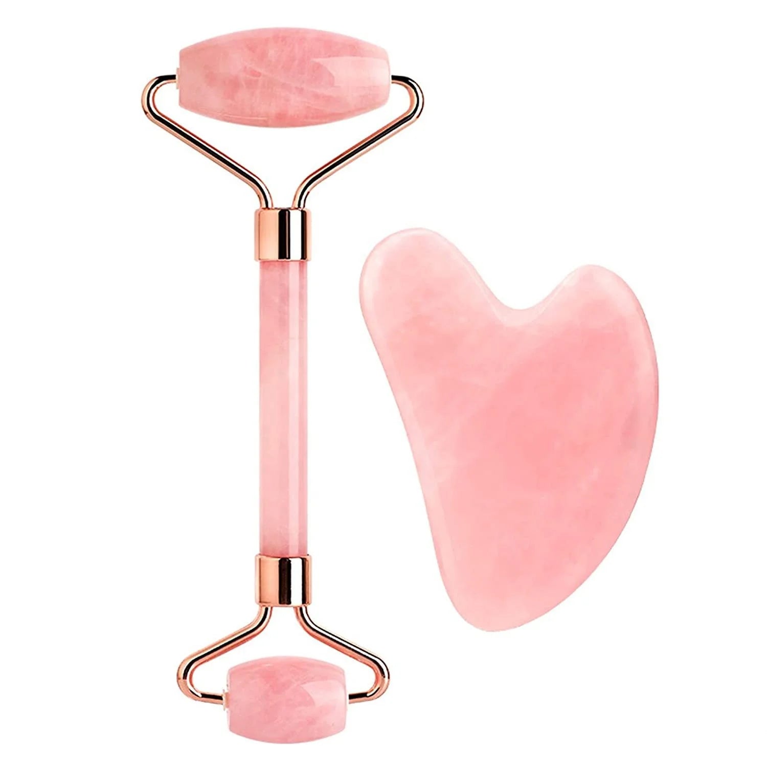 Wholesale Folk Crafts Healing Natural Crystals Rose Quartz Gua Sha Boards