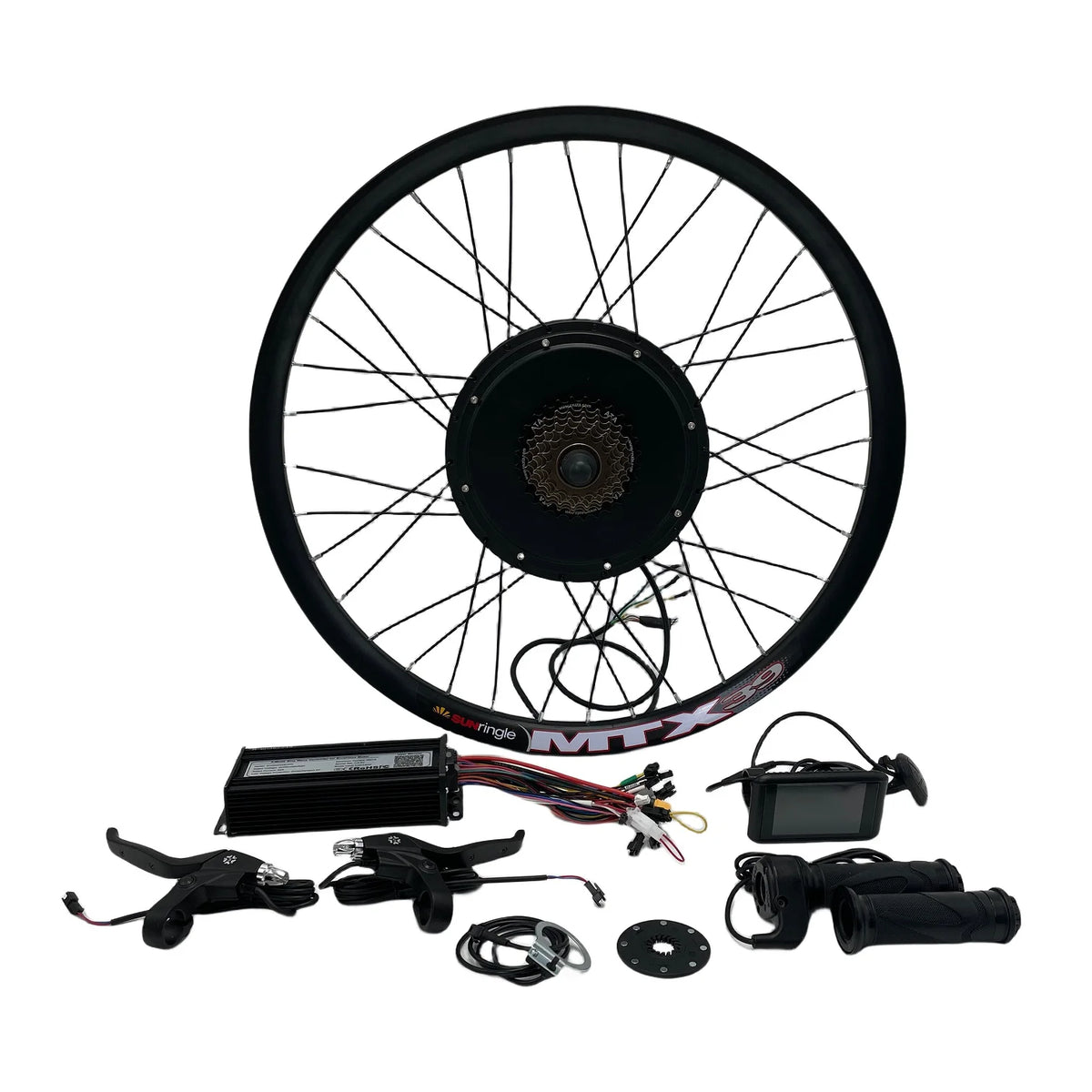 36V 48V 52V 1500W Ebike Conversion Kit 45A Sine Wave Controller UKC1 Color Display V6L PAS Electric Bicycle Motor Set