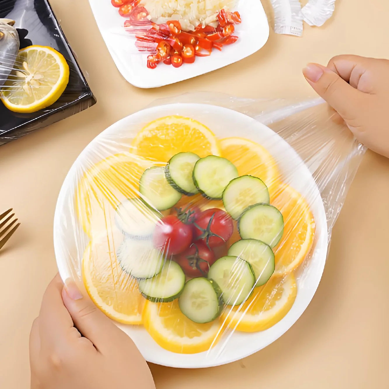 Reusable Bowl Dish Covers Fresh Bag Lids for Fruit  Food Cover