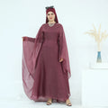 Latest Batwing Sleeve Women's Dress Islamic Clothing Women Casual Robe
