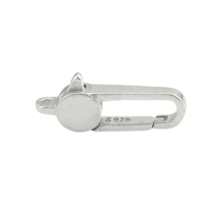 Women & Men's DIY Necklace Bracelet Jewelry Accessory 925 Sterling Silver Lobster Clasp Small Medium Large 19mm 20mm 22mm