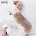 Lightweight Durable Waterproof Rain Jacket Luxury Vintage Style Dog Raincoat Fiber Material with Print Pattern for Summer Spring