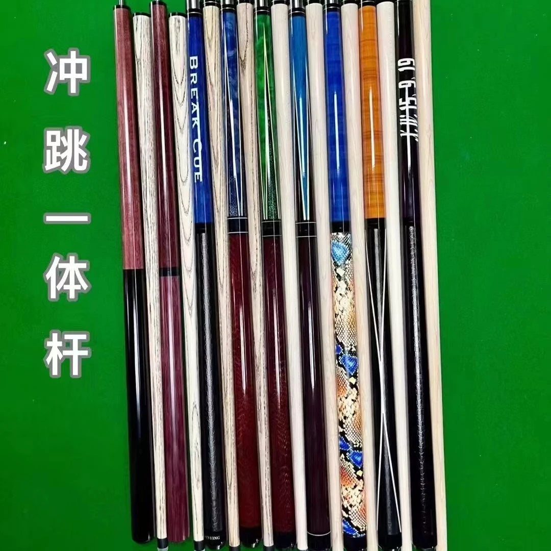 Hot Sell Different Designs Mixed Wooden Billiard Punch Jump Break Cue With 13mm Tip Size