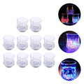 7oz Transparent LED Light Glass Plastic Cups Tumbler Graduation Thanksgiving Battery Operated Reusable Decorative Drinking