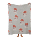 Custom Travel Blanket Jacquard Technics Logo Sofa Cover Cotton Knitted  Decorative Style for Sofa S M