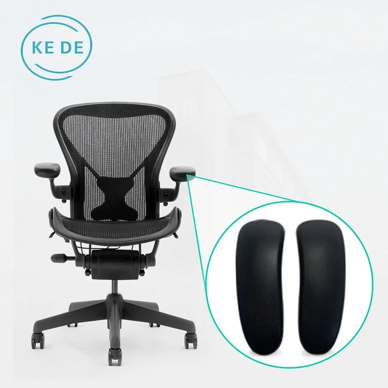 KEDE Ergonomic Office Chair Armrest Pads Replacement Soft PU Chair Armrest Pads Office Chair Component Accessories Manufacturer