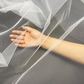 Wholesale 120" 100% Nylon Shrink-Resistant Diamond Mesh Tulle Fabric Soft Wedding Dress Material for Bridal Girls