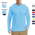 Custom Logo Men's UPF 50+ Long Sleeve SPF Polyester T-Shirt Solid Pattern Sun Protection for Outdoor UV Hiking Fishing Knitted