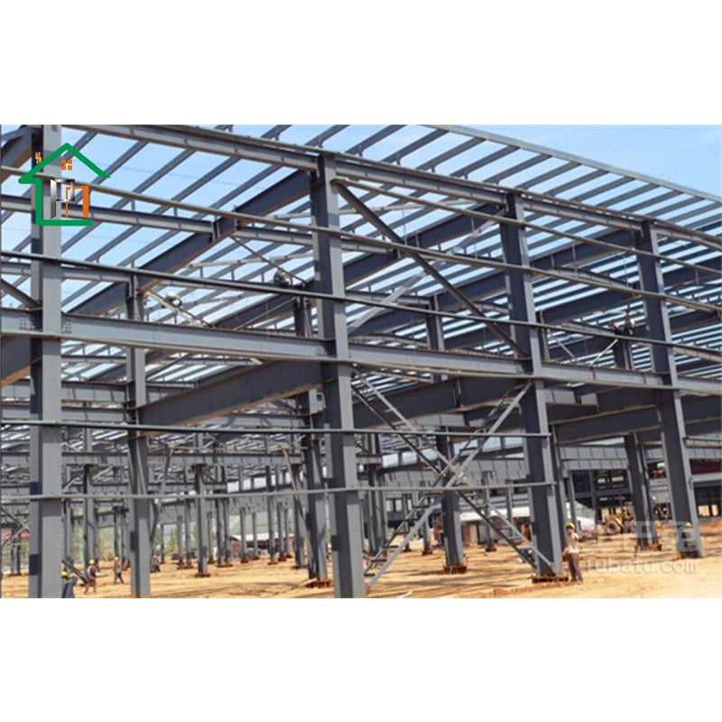 Low Cost Sloping Roof Steel Structure Building Good Price Prefabricated Steel Frame for House Roof  Shed Use