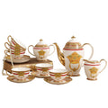 European-style Ceramic 15-piece Coffee Set Afternoon Coffee Pot Set for Creative Wedding Gift